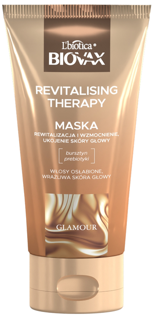 Maska do włosów Biovax Glamour Revitalising Therapy 150 ml (5900116089270) - obraz 1