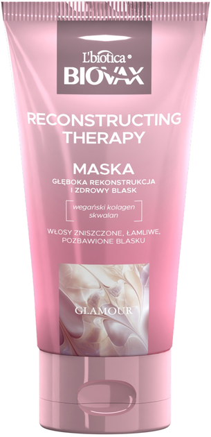 Maska do włosów Biovax Glamour Reconstructing Therapy 150 ml (5900116089270) - obraz 1