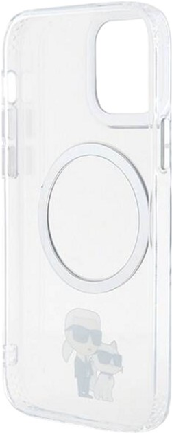 Etui Karl Lagerfeld Iconic Karl&Choupette Magsafe do Apple iPhone 12/ 12 Pro Transparent (3666339170059) - obraz 2