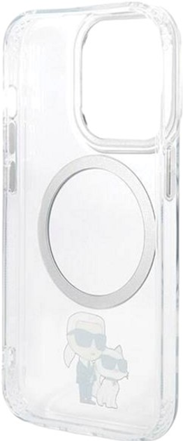 Панель Karl Lagerfeld Iconic Karl&Choupette Magsafe для Apple iPhone 13 Pro Transparent (3666339126346) - зображення 3