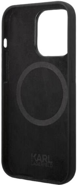 Панель Karl Lagerfeld Silicone Ikonik Magsafe для Apple iPhone 14 Pro Black (3666339087708) - зображення 3