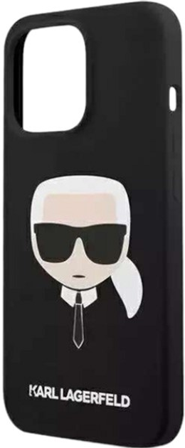 Панель Karl Lagerfeld Silicone Karl Head Magsafe для Apple iPhone 14 Pro Max Black (3666339078027) - зображення 2