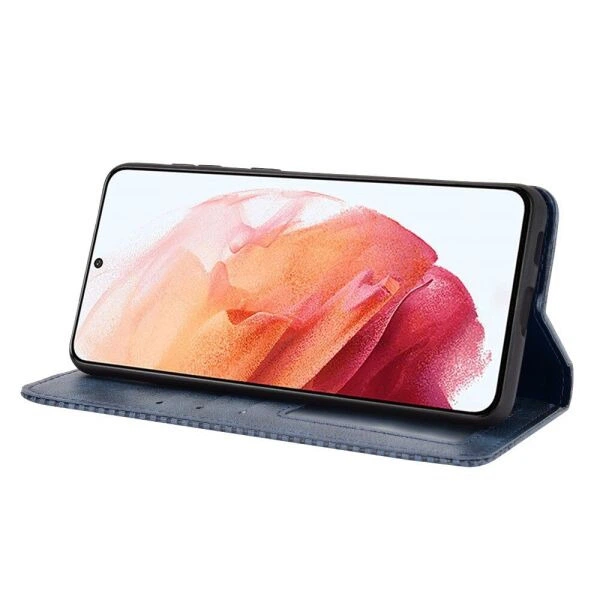 Чехол-книжка Deexe Retro Style для Samsung Galaxy S21 (G991) - Blue - изображение 6