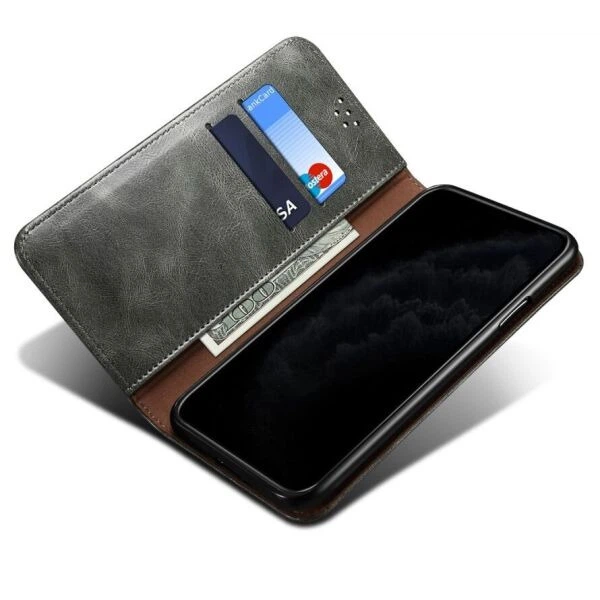 Чехол-книжка с кармашками UniCase Leather Wallet для Samsung Galaxy S21 (G991) - Green - изображение 6