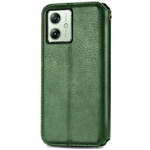 Чохол Deexe Rhombus Wallet для Motorola Moto G54 / G54 Power - Green - зображення 6