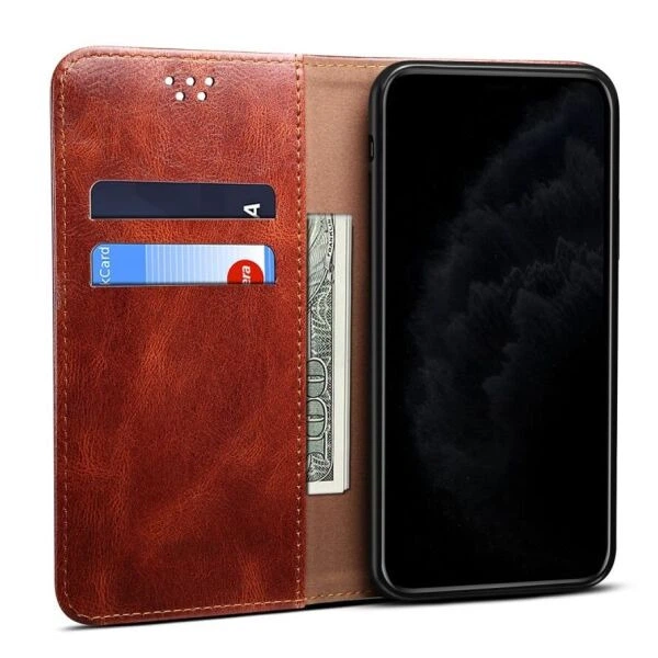 Чехол-книжка с кармашками UniCase Leather Wallet для Samsung Galaxy S21 (G991) - Red - изображение 8