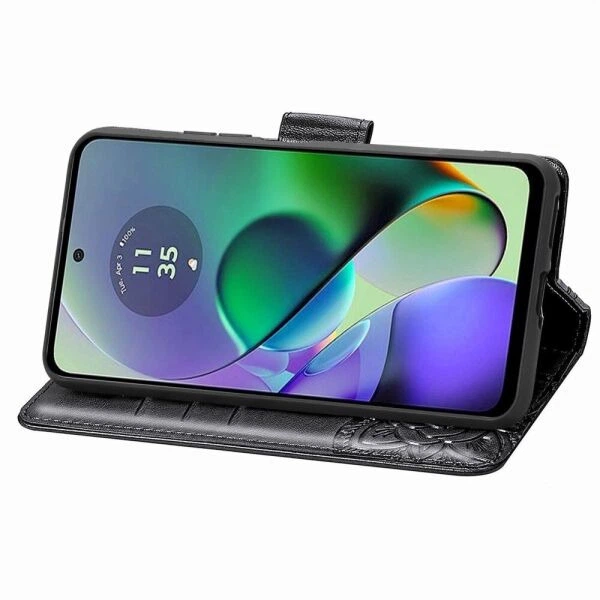 Чехол UniCase Butterfly Pattern для Motorola Moto G54 / G54 Power - Black - Фото 3 Чехол UniCase Butterfly Pattern для Motorola Moto G54 / G54 Power - Black - изображение 3
