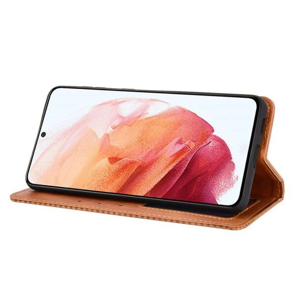 Чохол-книжка Deexe Retro Style для Samsung Galaxy S21 (G991) - Brown - зображення 6