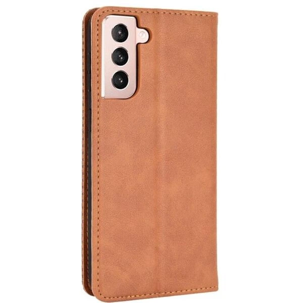 Чохол-книжка Deexe Retro Style для Samsung Galaxy S21 (G991) - Brown - зображення 7