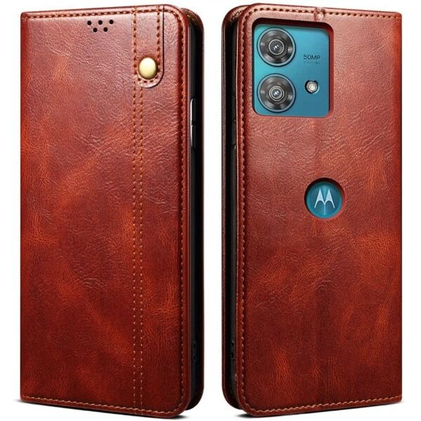 Чехол-книжка с кармашками UniCase Leather Wallet для Motorola Edge 40 Neo - Brown - Фото 1 Чехол-книжка с кармашками UniCase Leather Wallet для Motorola Edge 40 Neo - Brown - изображение 1