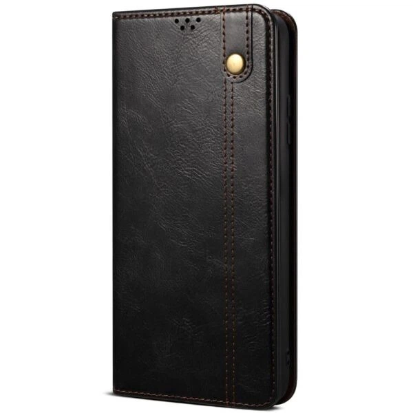 Чехол-книжка с кармашками UniCase Leather Wallet для Motorola Edge 40 Neo - Black - Фото 6 Чехол-книжка с кармашками UniCase Leather Wallet для Motorola Edge 40 Neo - Black - изображение 6