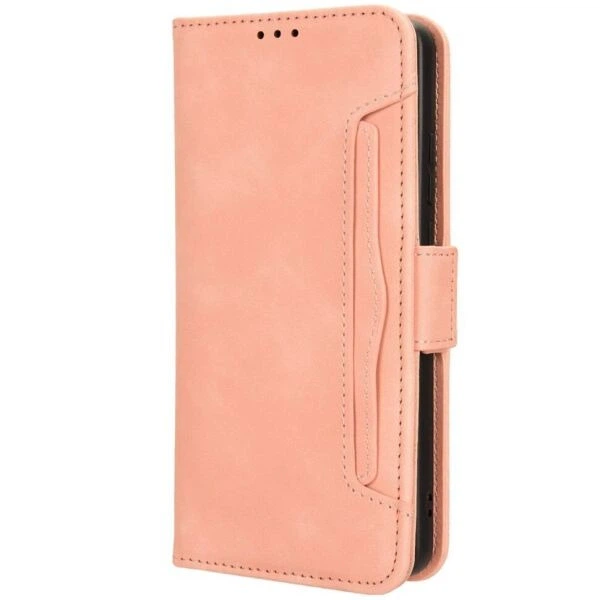 Чехол-книжка с кармашками Deexe Wallet Stand для Motorola Moto G24 Power / G04 / G04s / E14 - Pink - изображение 5