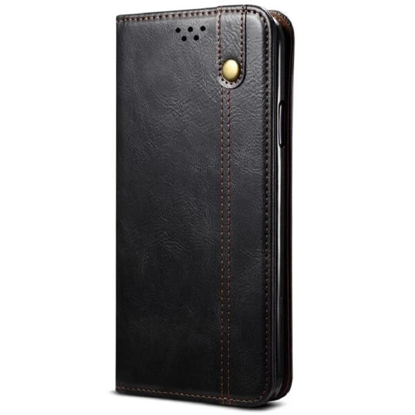 Чехол-книжка с кармашками UniCase Leather Wallet для Samsung Galaxy S21 (G991) - Black - изображение 3