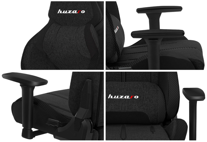 Геймерське крісло Huzaro Force 7.9 Black Mesh (5903796013320) - зображення 7