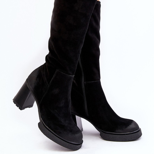 Жіночі чоботи Lemar Ceraxa 39 Чорні (5905677992137) - зображення 1