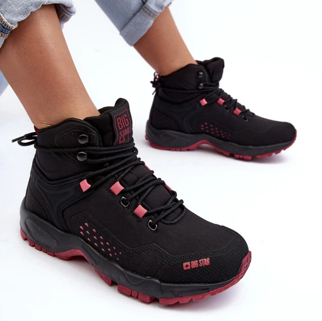 Жіночі черевики низькі для трекінгу Big Star MM274562 36 Чорні (5900714684198) - зображення 7