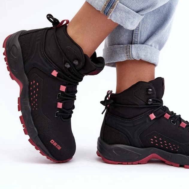 Жіночі черевики низькі для трекінгу Big Star MM274562 38 Чорні (5900714684211) - зображення 5