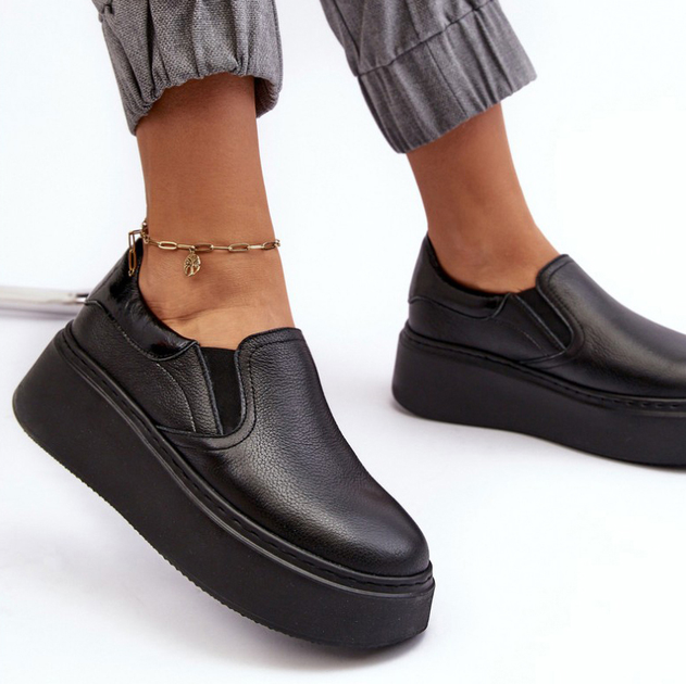 Buty wsuwane damskie Lemar Manish 38 Czarne (5905677941739) - obraz 8