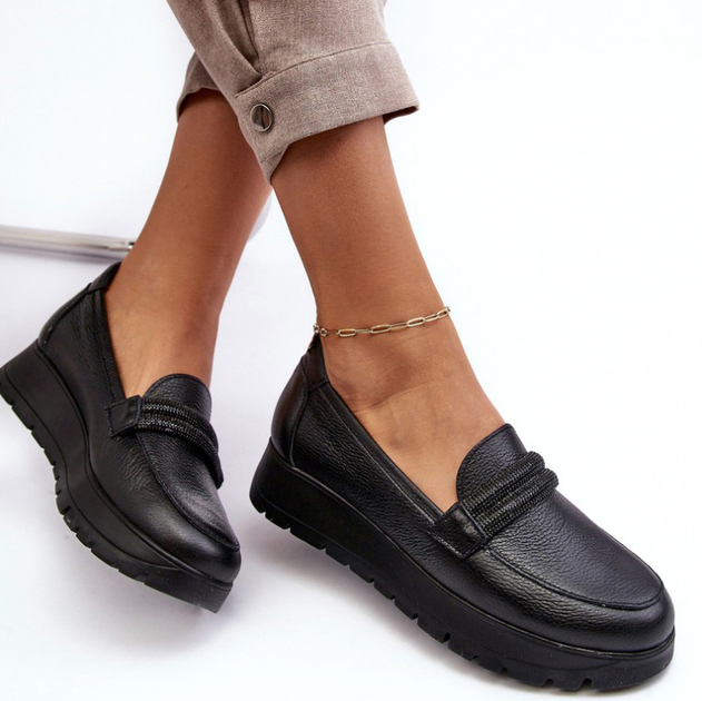 Buty wsuwane damskie Lemar Lehira 37 Czarne (5905677941876) - obraz 3