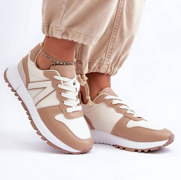 Sneakersy damskie Kabama 39 Brązowy/Beżowy (5905677651218) - obraz 3