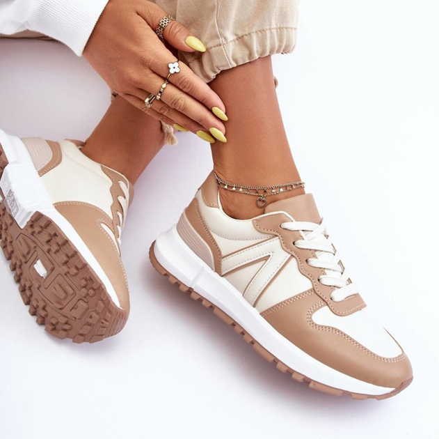 Sneakersy damskie Kabama 41 Brązowy/Beżowy (5905677651232) - obraz 7