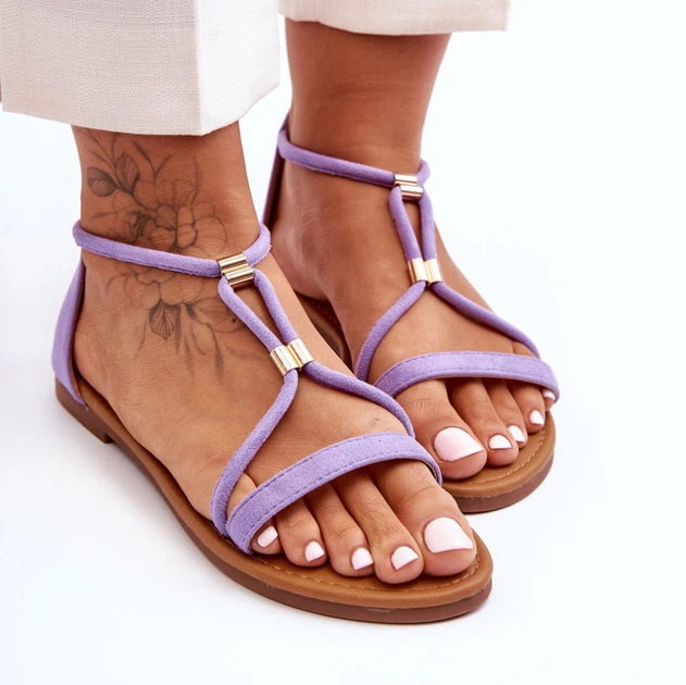 Жіночі сандалі Jullie 40 Фіолетові (5905677638219) - зображення 4