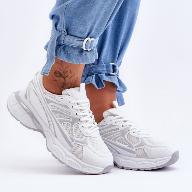 Buty sportowe damskie Emare 41 Białe (5905677438123) - obraz 3