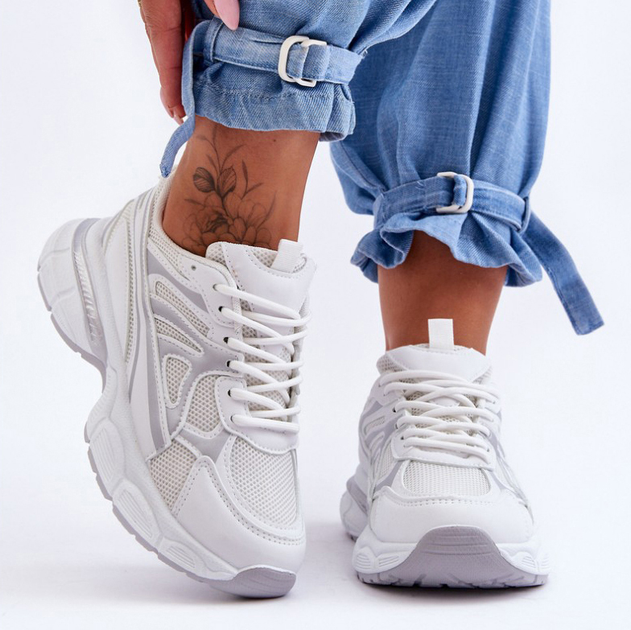 Buty sportowe damskie Emare 41 Białe (5905677438123) - obraz 4