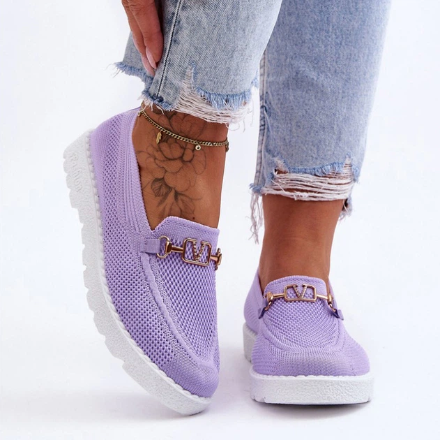 Buty wsuwane damskie Alena 38 Fioletowe (5905677410464) - obraz 2