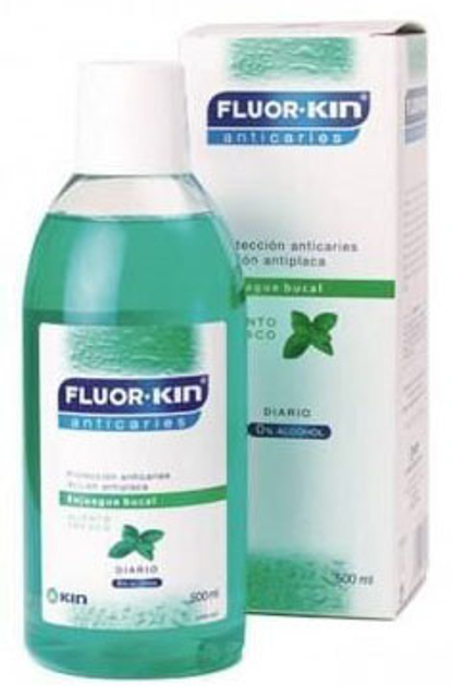 Eliksir ustny Kin Fluorkin Enjuague Diario Menta 500 ml (8499993731343) - obraz 1