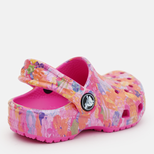 Chodaki dziecięce dla dziewczynki Crocs 208451-90H-C6 22-23 Różowe (196265268795) - obraz 4