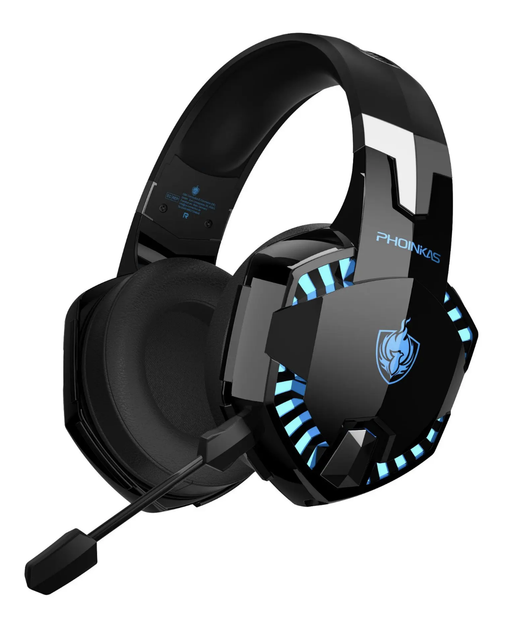 Беспроводные геймерские наушники Kotion Each G2000BT со съемным микрофоном Bluetooth Черно-синий - Фото 1 Беспроводные геймерские наушники Kotion Each G2000BT со съемным микрофоном Bluetooth Черно-синий - изображение 1
