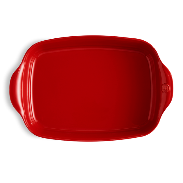 Форма для випікання Emile Henry Ovenware 42,5x28 см Червона (349654) - Фото 3 Форма для випікання Emile Henry Ovenware 42,5x28 см Червона (349654) - зображення 3