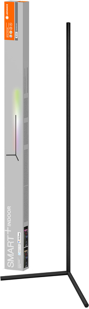 Lampa podłogowa Ledvance smart Wi-Fi floor corner RGB TW 12W czarna (4058075665880) - obraz 1