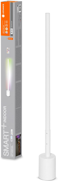 Lampa podłogowa Ledvance smart Wi-Fi floor corner SLIM RGB TW 8W 2700-6500K 540Lm 80 cm Biały (4058075765153) - obraz 1