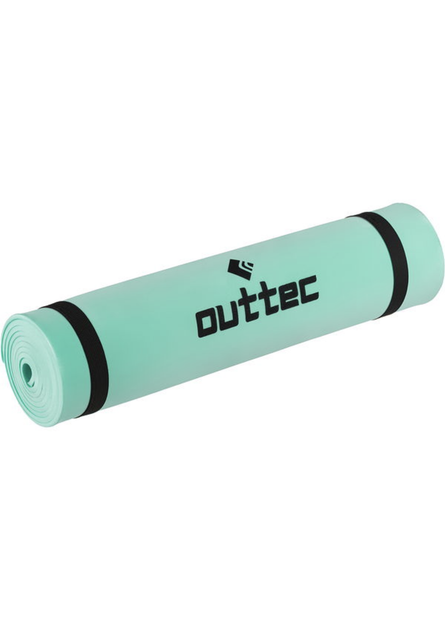 Коврик туристический Outtec EVA 6 мм салатовый однослойный со стяжками для похода кемпинга - изображение 10
