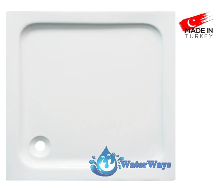 Душовий піддон Shower Coral 90x90x13 см квадратний акриловий з цільнолитою панеллю - зображення 3