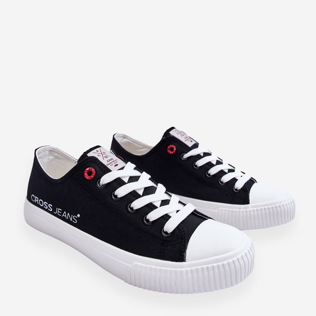 Чоловічі кеди низькі Cross Jeans LL1R4023 41 Чорні (8697319463163) - зображення 3