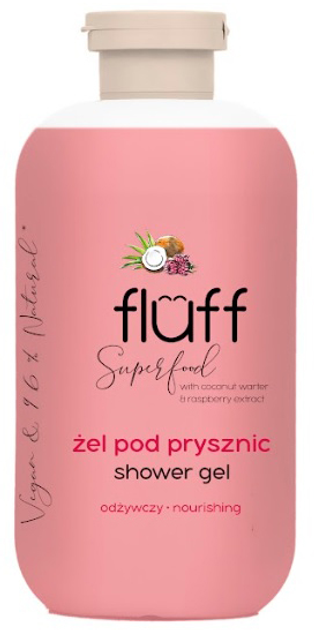 Żel pod prysznic Fluff Shower Gel odżywczy Kokos i Malina 500 ml (5902539716573) - obraz 1