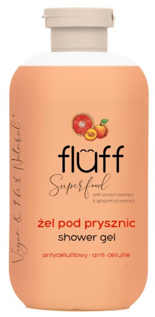 Гель для душу Fluff Shower Gel антицелюлітний Персик і Грейпфрут 500 мл (5902539716658) - зображення 1