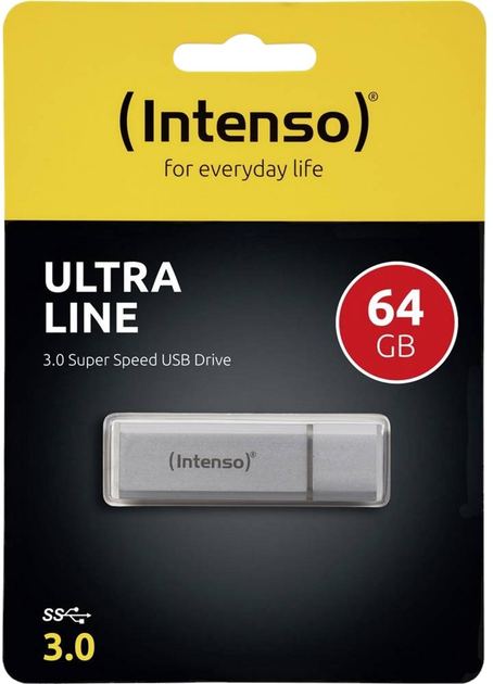 Флеш пам'ять Intenso Ultra Line 64GB USB 3.0 Silver (4034303016532) - зображення 3