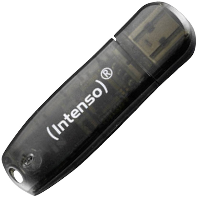 Pendrive Intenso Rainbow Line 16GB USB 2.0 Transparent-Black (4034303010011) - obraz 1