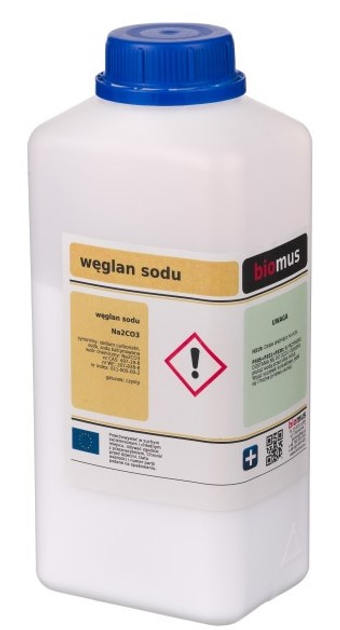 Сода Biomus Кальцинована Sodium carbonate 1 кг (5902409412970) - зображення 1