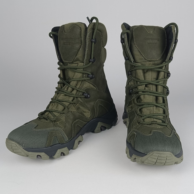 Шкіряні берці Oksy Tactical демісезонні черевикі Olive розмір 46 - зображення 1