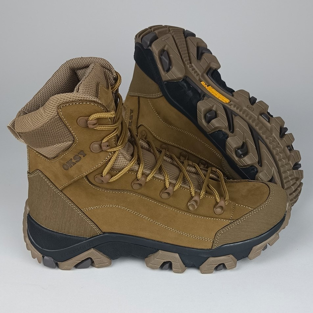 Кожаные полуберцы Oksy Tactical демисезонные ботинки Coyote размер 41 - изображение 1