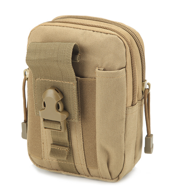 Тактическая сумка на пояс, подсумок на рюкзак, подсумок тактический органайзер, цвет Койот - изображение 2