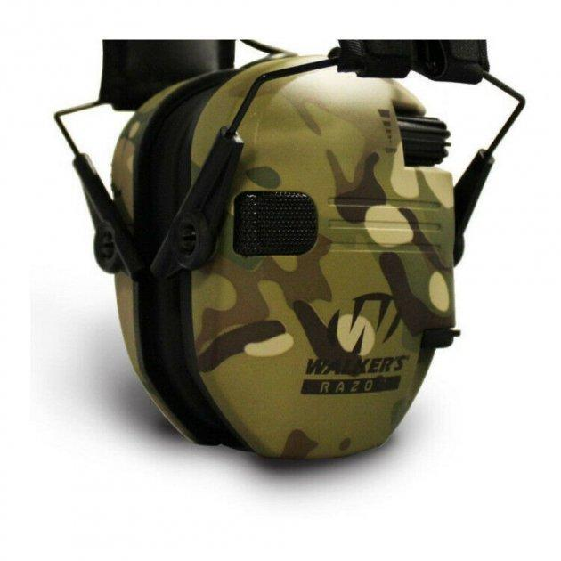 Тактические Активные Наушники + очки в комплекте Razor Walker's Slim Earmuffs 23db MultiCam - изображение 2
