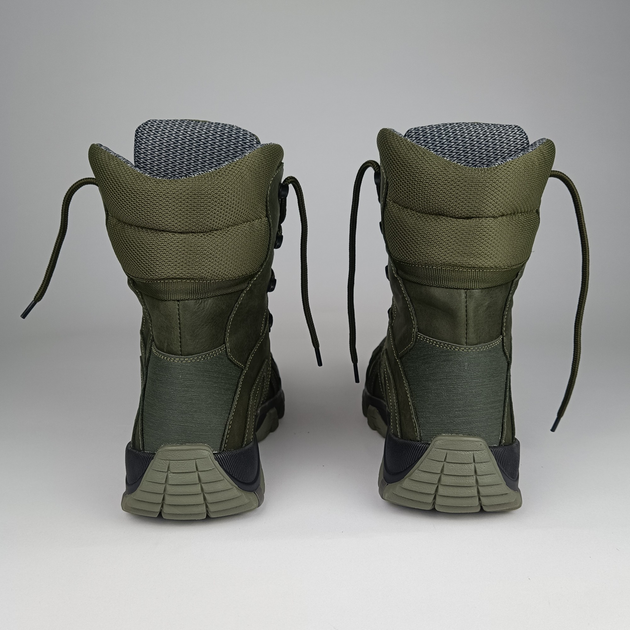 Зимние кожаные берцы Oksy Tactical на мембране GORE-TEX ботинки Olive размер 43 - изображение 2