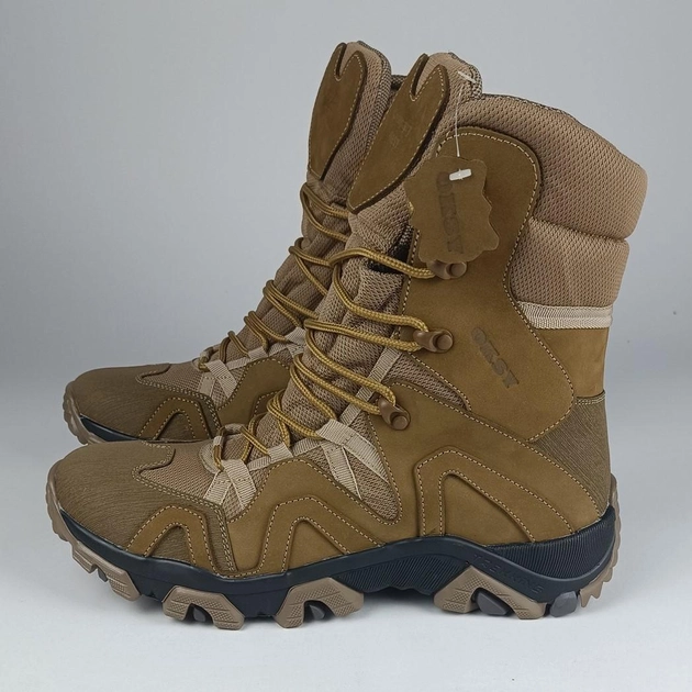 Кожаные берцы Oksy Tactical демисезонные ботинки Сoyote размер 41 - изображение 1