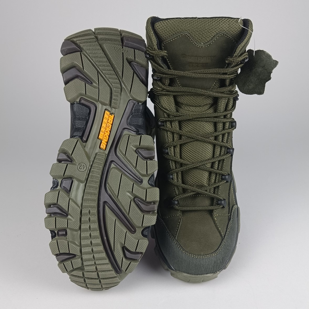 Кожаные полуберцы Oksy Tactical демисезонные ботинки Olive размер 41 - изображение 2